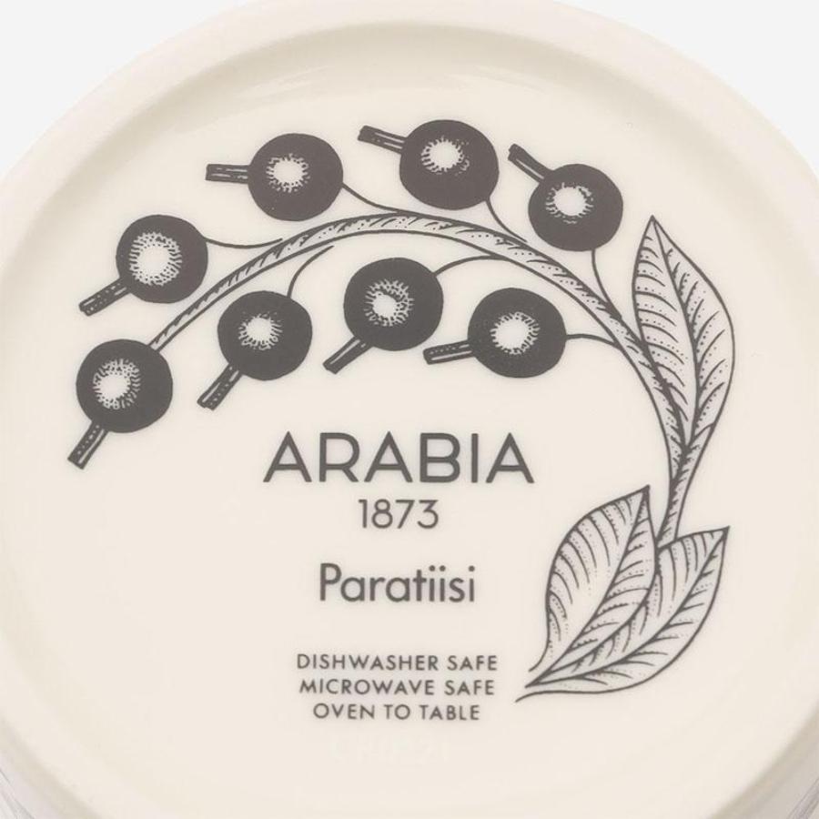 アラビア(ARABIA) Paratiisi ブラック マグ|240ml ・350ml 2サイズ