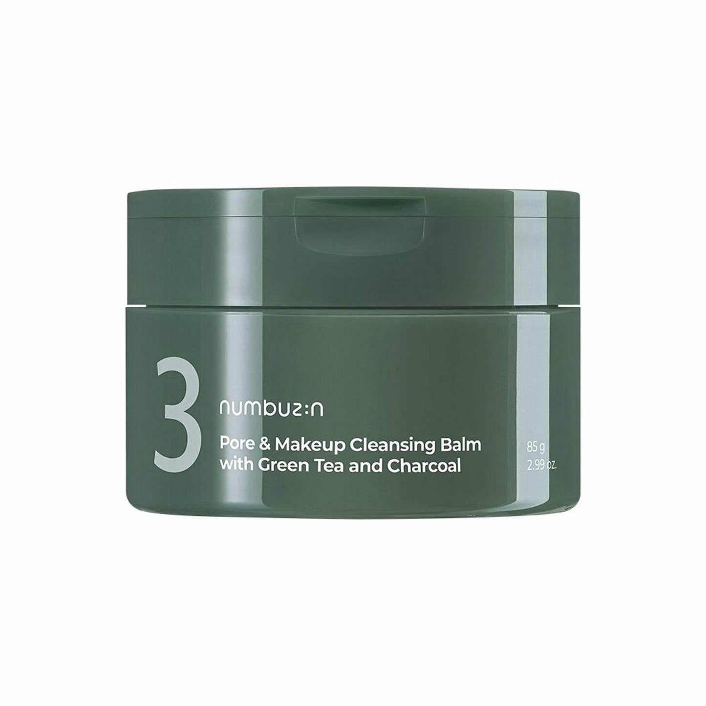 numbuzin No.3 Pore & Makeup Cleansing Balm with Green Tea and Charcoal 85g - eonni