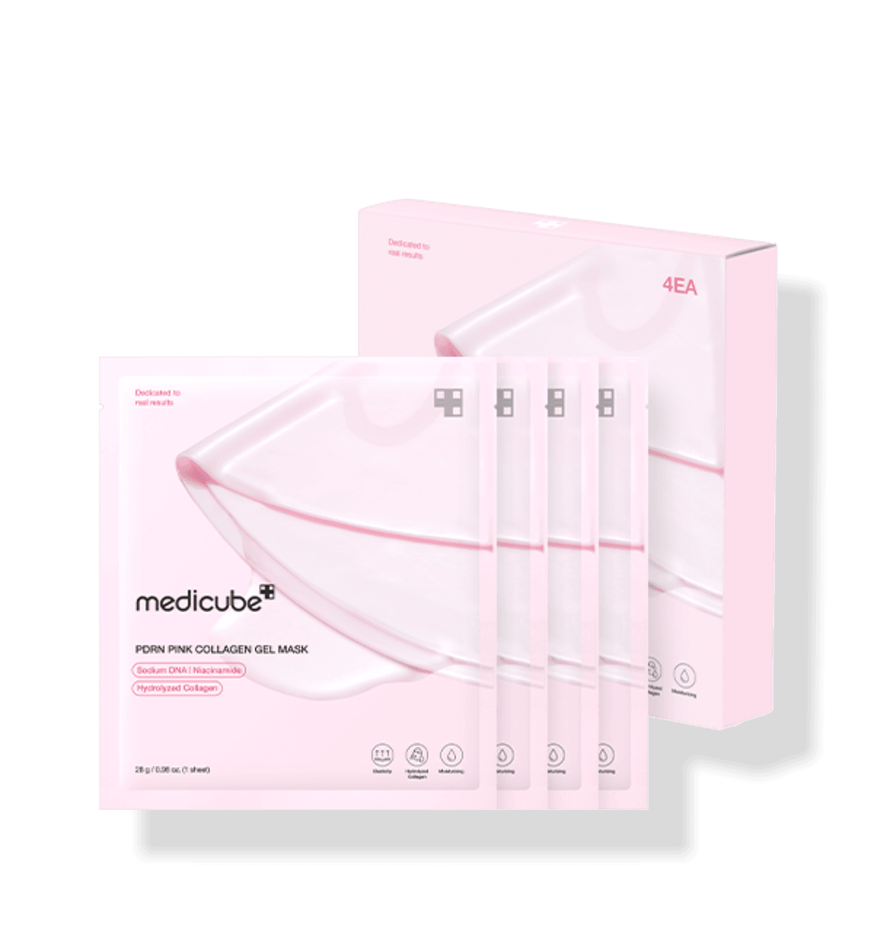 medicube PDRNピンクコラーゲンジェルマスク28g×4個 - eonni
