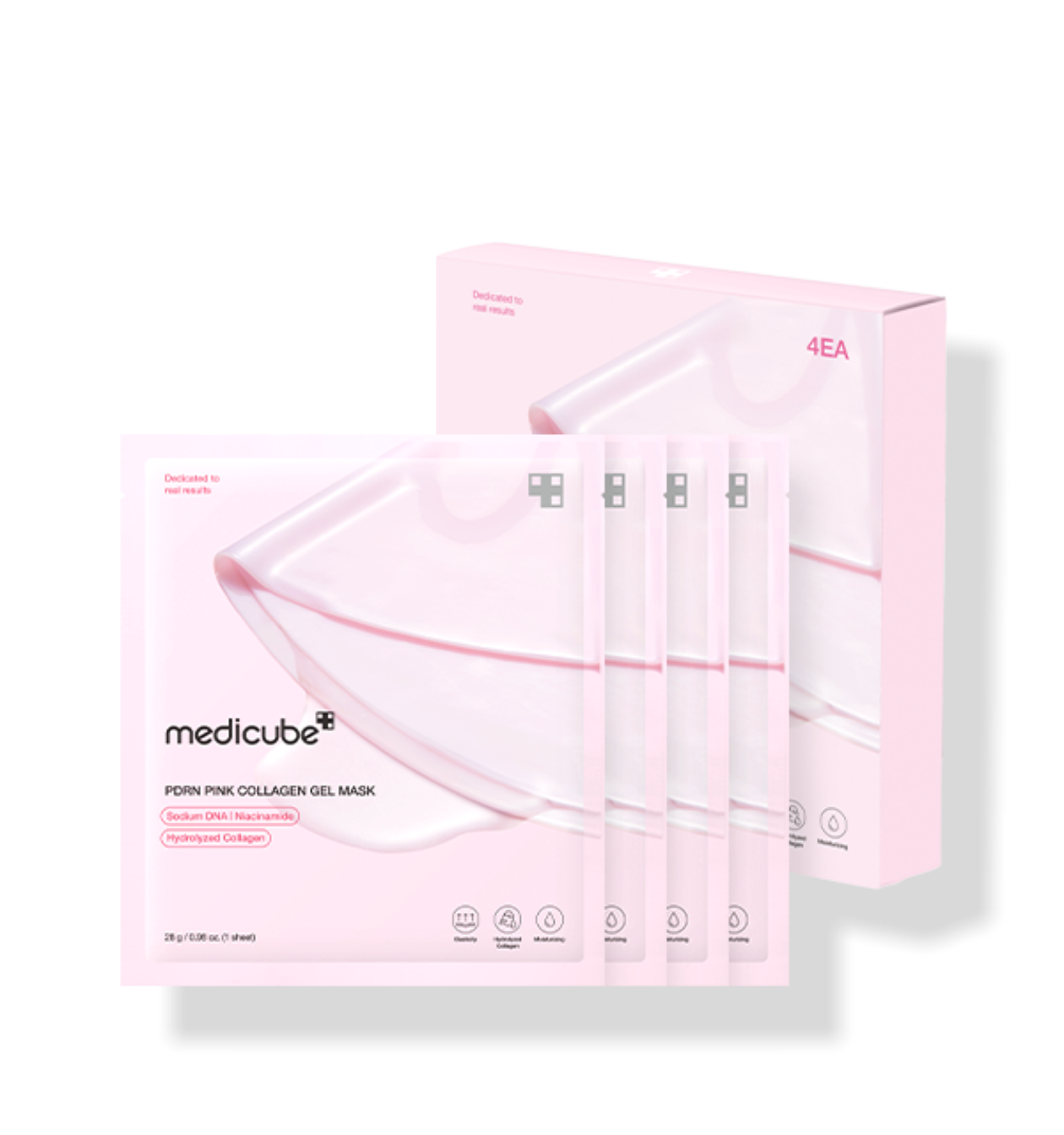 medicube PDRNピンクコラーゲンジェルマスク28g×4個 - eonni