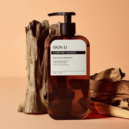 SKIN U INNO:SCENT シャワージェル 500g コンフォートウッディ - eonni