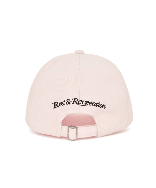 REST&RECREATION RR LOGO BALL CAP_PINK - eonni