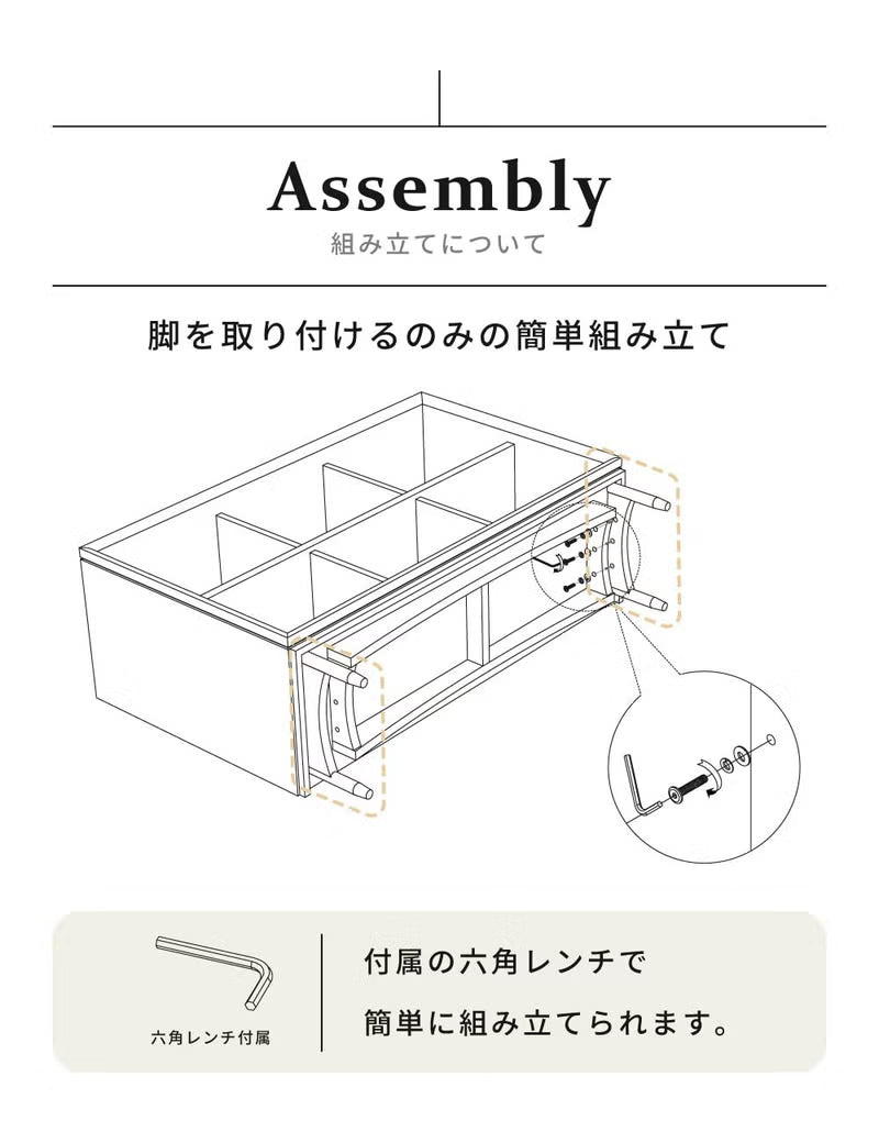 オープンラック 幅100cm オーク材 6スペース｜Viresco