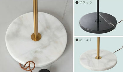 スタンドライト｜昼と夜で変わる表情 大理石×ガラス 2色展開