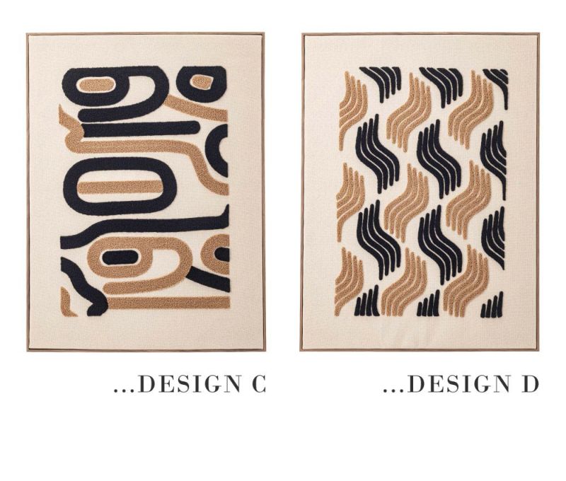 壁を飾るアートパネル｜Wavy designB