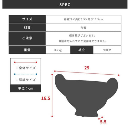 平面的なデザインが目を引くフラワーベース ｜LINER（デザインA)