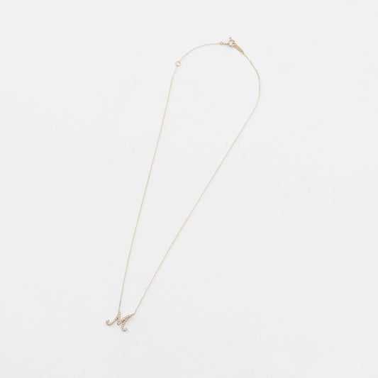 イニシャルダイヤネックレス - eonni