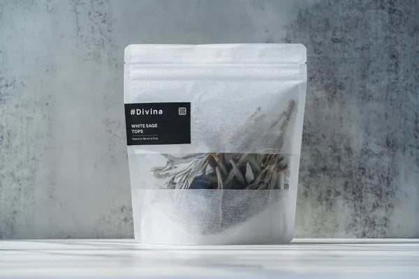 カルフォルニア産オーガニックホワイトセージ トップス（枝付きリーフ）約30g