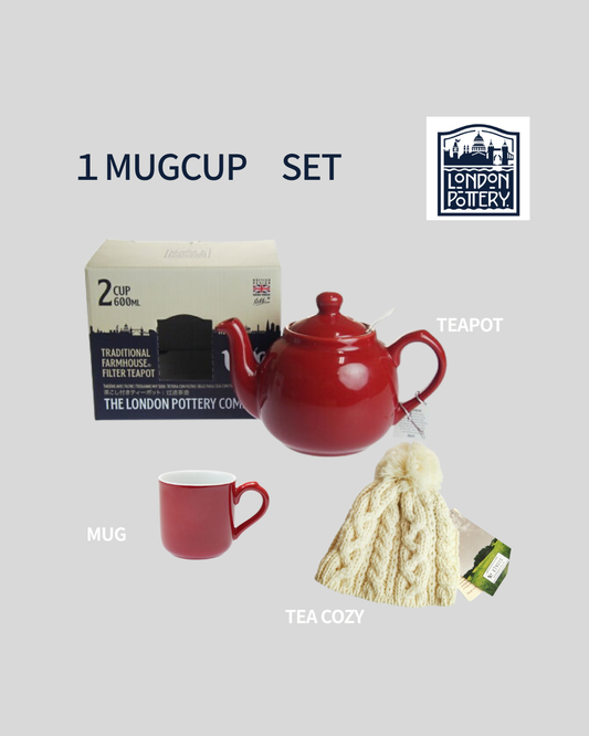【LONDON POTTERY】1MUGセット　洗練されたティータイムを。ご自宅用・ギフトに最適なティーセット
