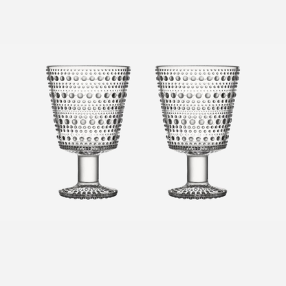 イッタラ(IITTALA) カステヘルミ ユニバーサルグラス 260ml｜クリア ペア BOX入り