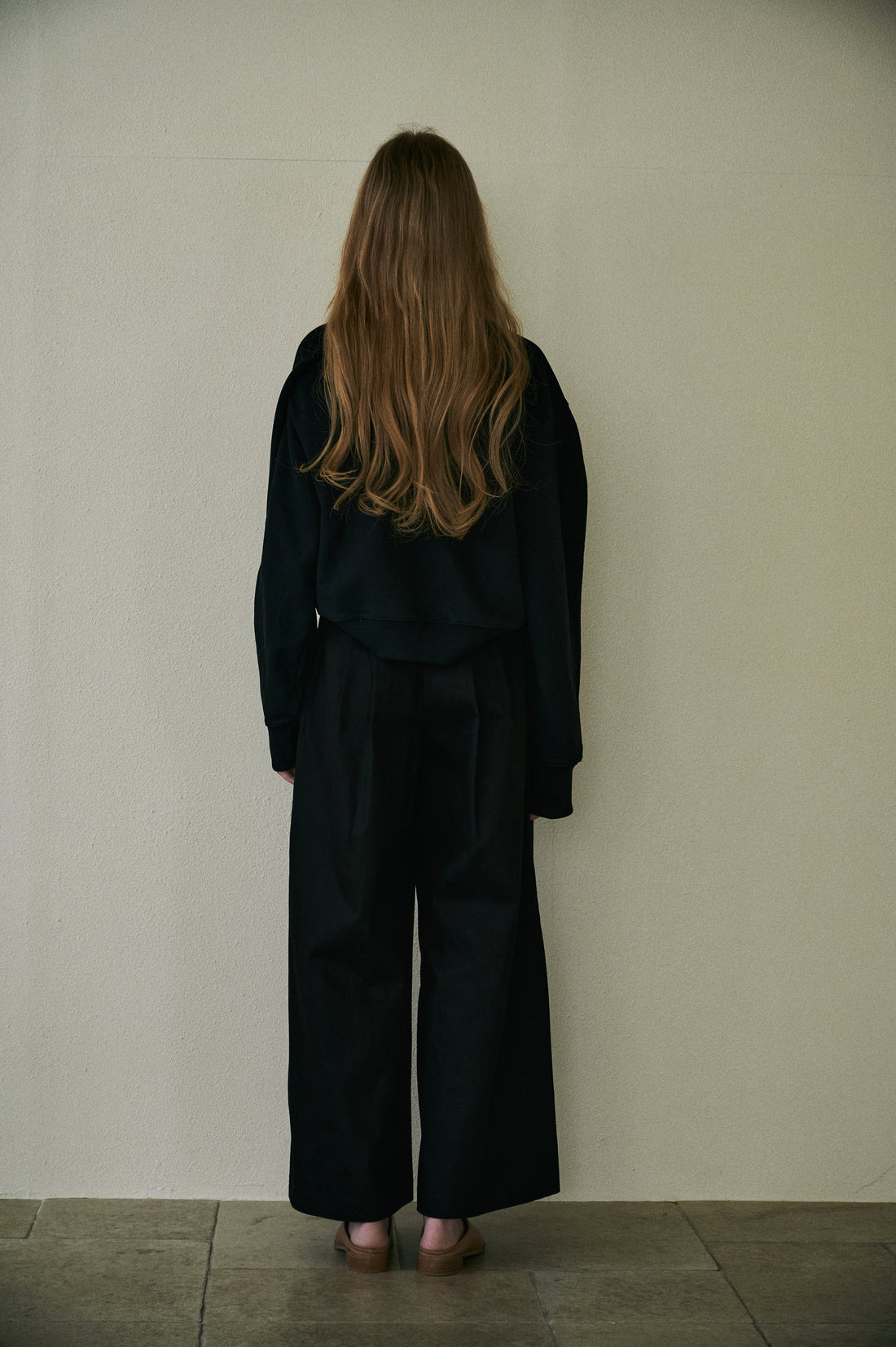 M.RoF　オフショルダー Shibori T-Shirts_Black