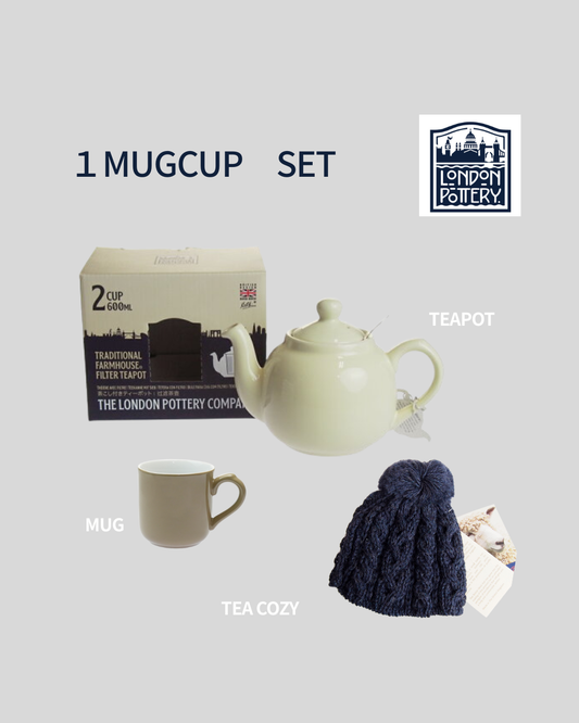【LONDON POTTERY】1MUGセット　洗練されたティータイムを。ご自宅用・ギフトに最適なティーセット