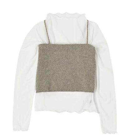 ROWSTAND　シースルーロンT＆アンドラニットビスチェ - eonni