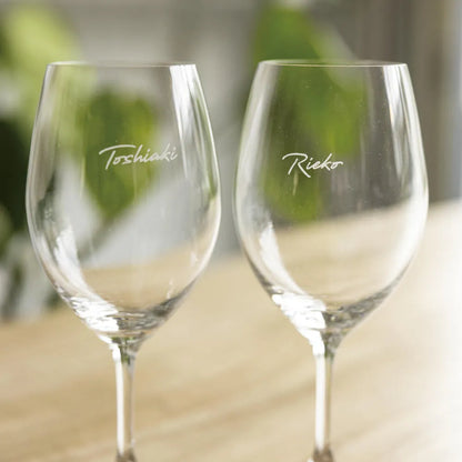 RIEDEL オヴァチュア オリジナル彫刻ワイングラス