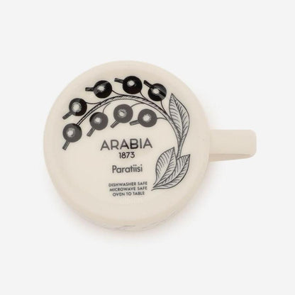 アラビア（ARABIA） Paratiisi　ブラック コーヒーカップ＆ソーサー 180ml