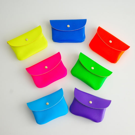 STARLETS ネオンレザー マルチケース カードケース コインケース 名刺入れ 革小物