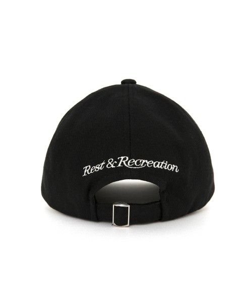 REST&RECREATION RR LOGO BALL CAP_BLACK