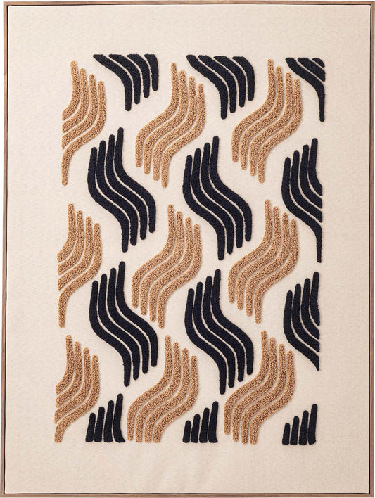 壁を飾るアートパネル｜Wavy designD