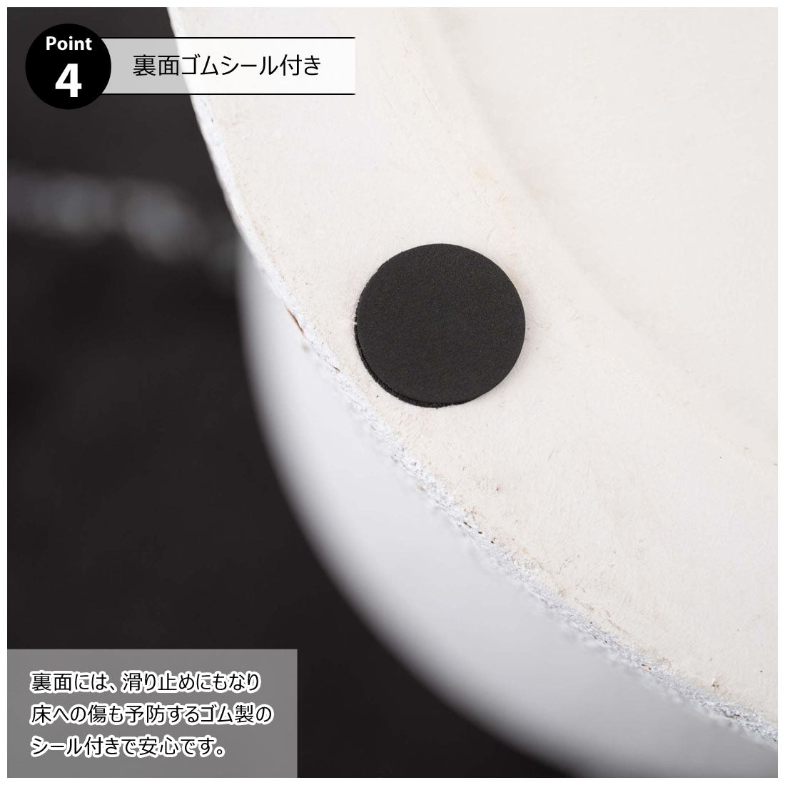 テラゾー柄 Hourglass サイドテーブル