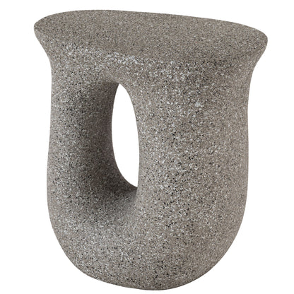 テラゾー柄のサイドテーブル 高さ45cm｜STONE