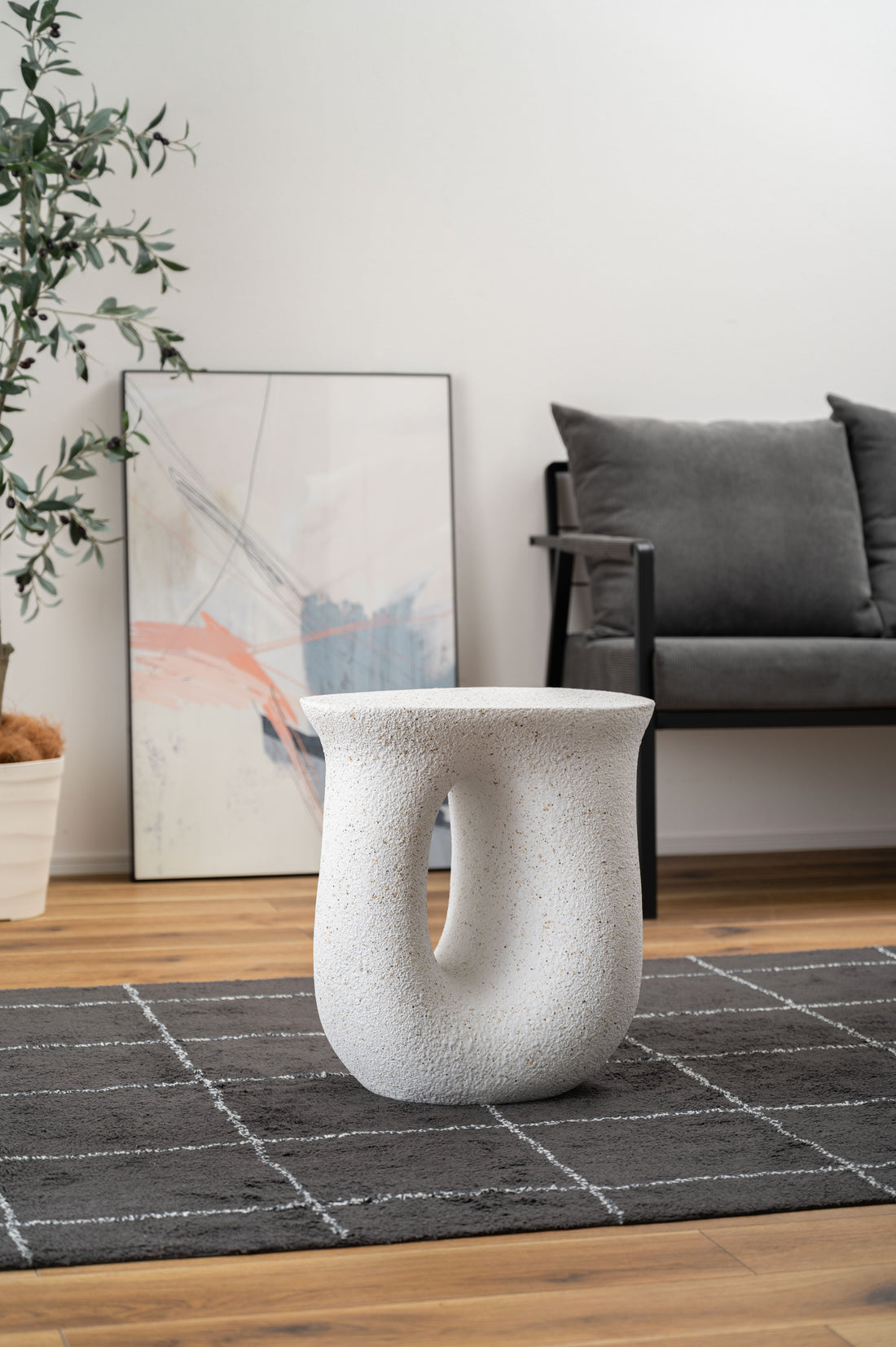 テラゾー柄 Organic Sculpture サイドテーブル