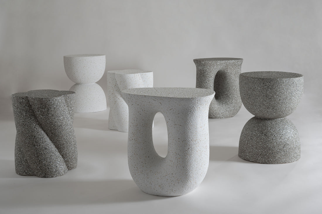 テラゾー柄 Organic Sculpture サイドテーブル