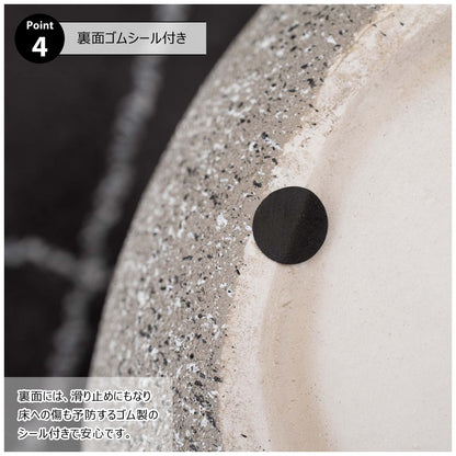 テラゾー柄のサイドテーブル 高さ45cm｜STONE