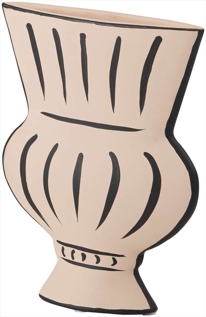 平面的なデザインが目を引くフラワーベース｜LINER（デザインC）