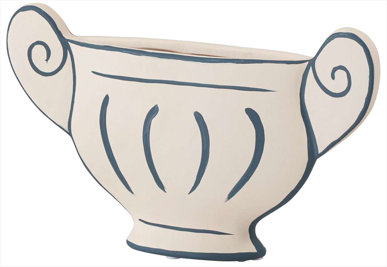 平面的なデザインが目を引くフラワーベース ｜LINER（デザインA)