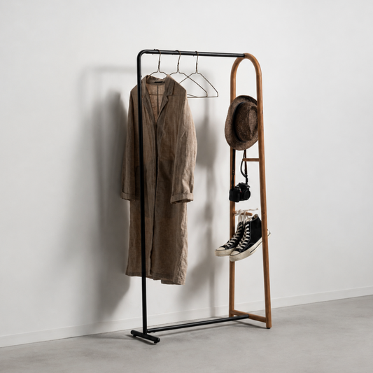 天然木×スチールが美しい、魅せるハンガーラック　SAMARTHA｜form