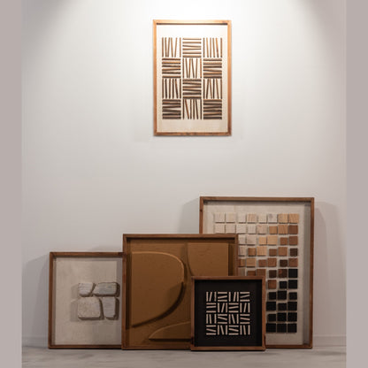 天然木とコットンの立体アートボード F9-201 ｜form