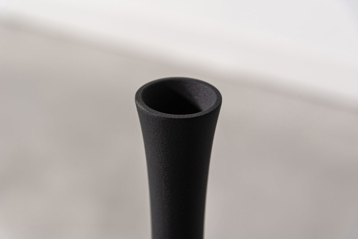 マット陶器のフラワーベース 5タイプ｜アイボリー・ブラック｜form