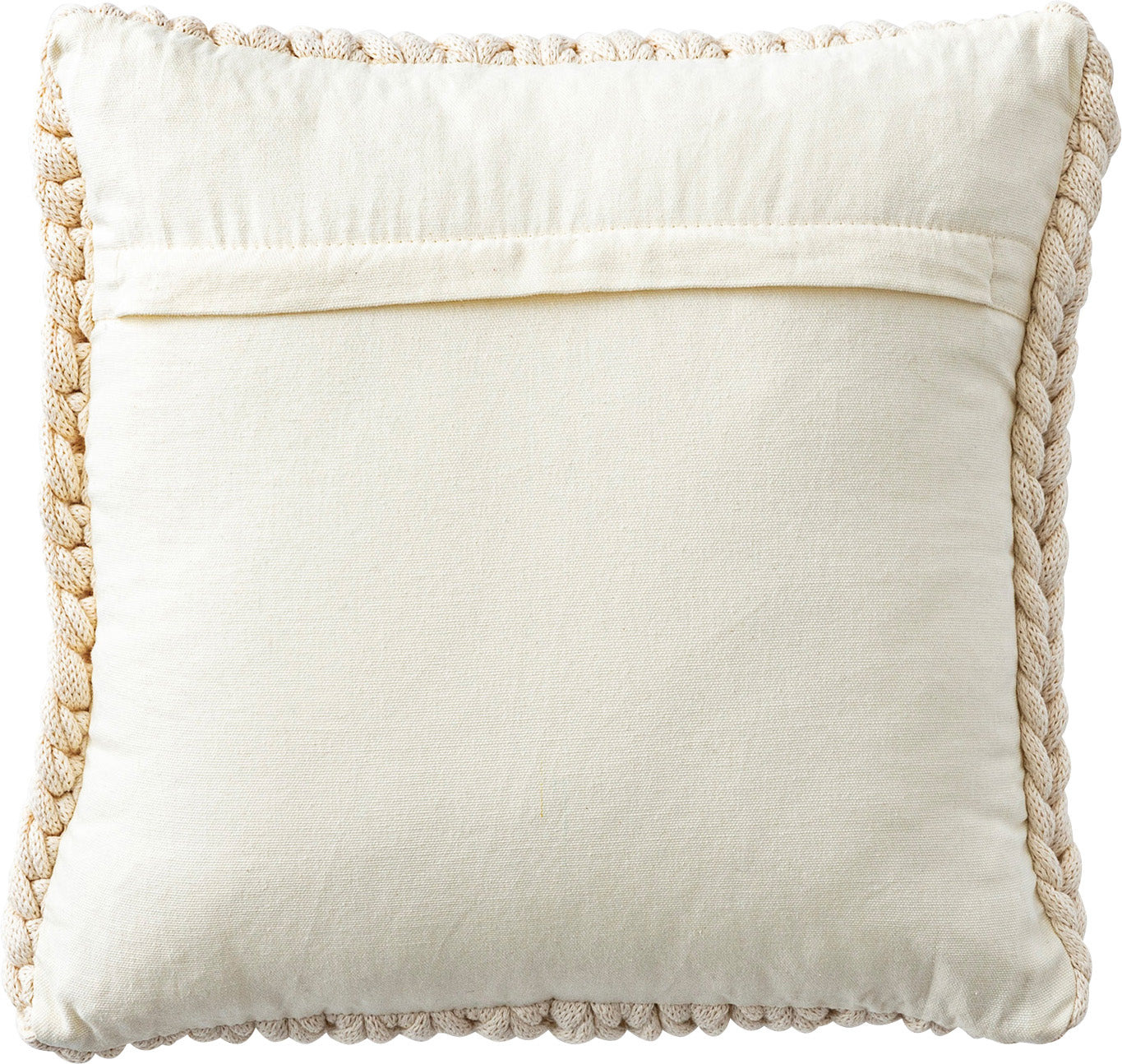 ニットのように編み込まれたクッション