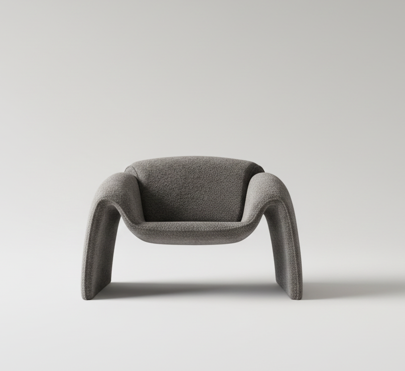 ソファ  一人掛け 一人暮らし おしゃれ 北欧 シンプル ブークレ生地｜NENE