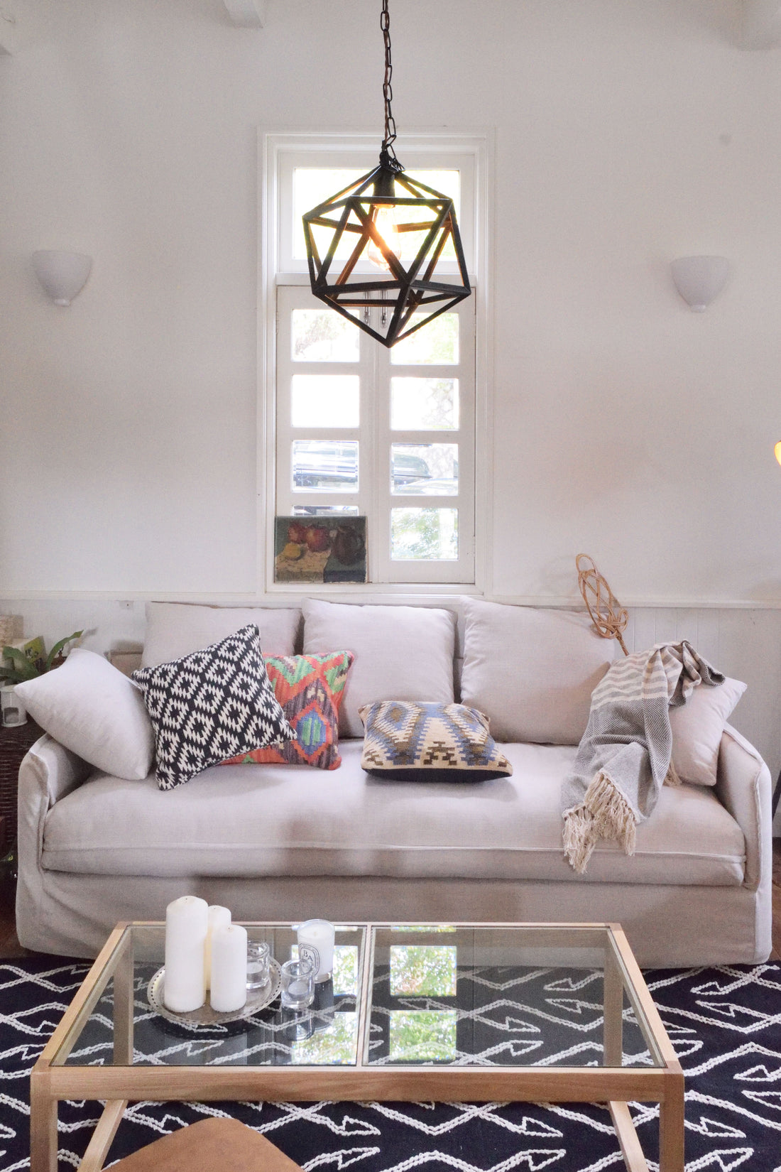 ジオメトリックフレーム ペンダントライト