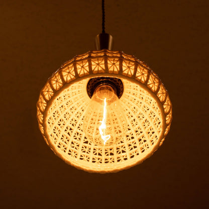 木と陶器、ぬくもりの灯 ペンダントライト LED電球対応 ｜DALO