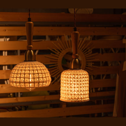 木と陶器、ぬくもりの灯 ペンダントライト LED電球対応 ｜DALO
