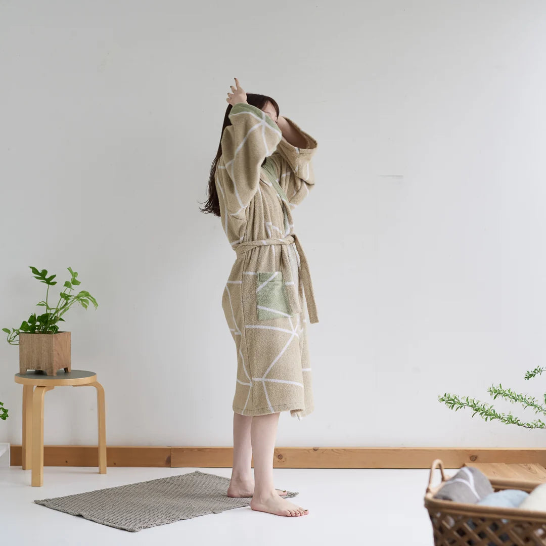 LIBRA オールコットン パイルバスローブ｜LOOM&SPOOL