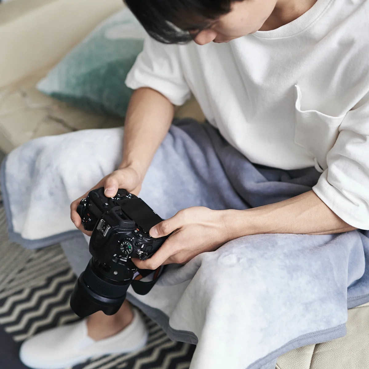 Flood of Light　コットンニューマイヤーブランケット｜LOOM&SPOOL