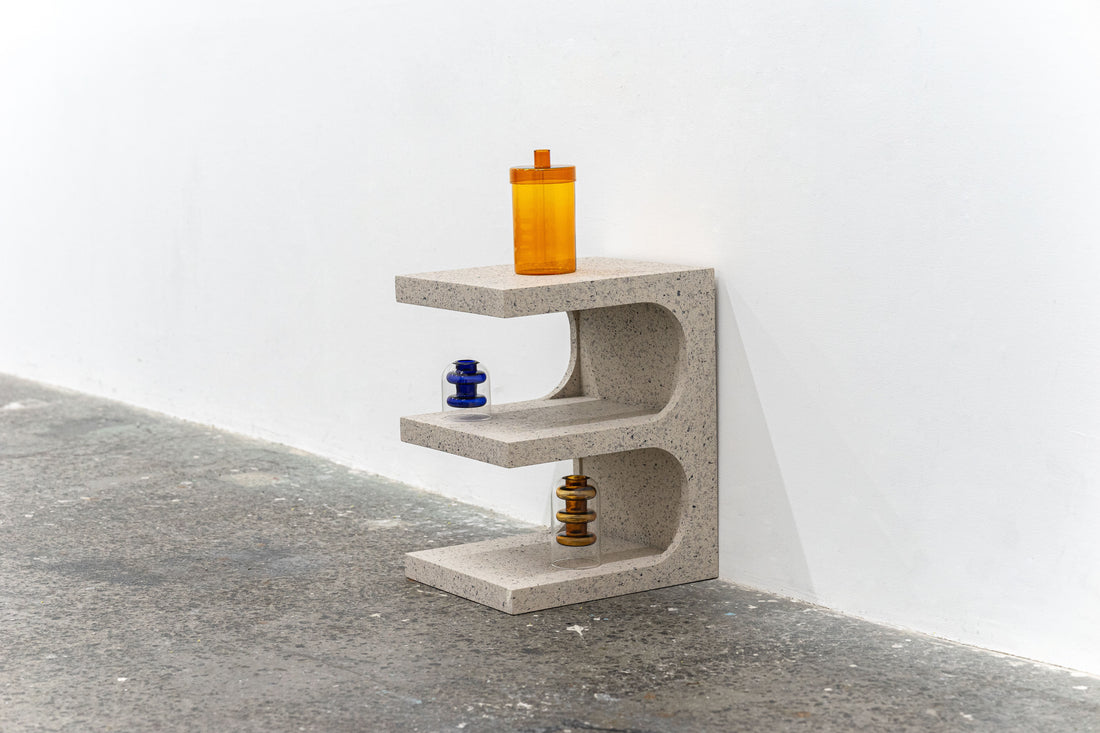 テラゾー柄 Minimal Pedestal サイドテーブル