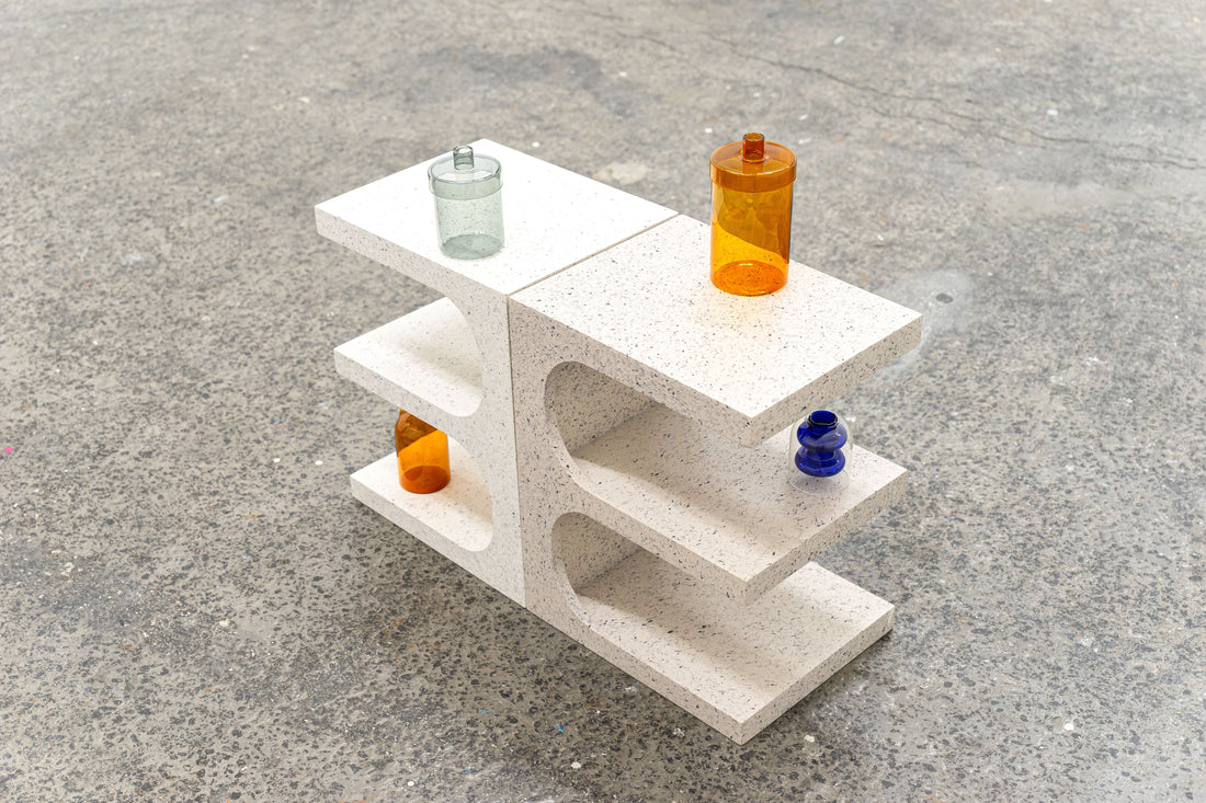 テラゾー柄 Minimal Pedestal サイドテーブル