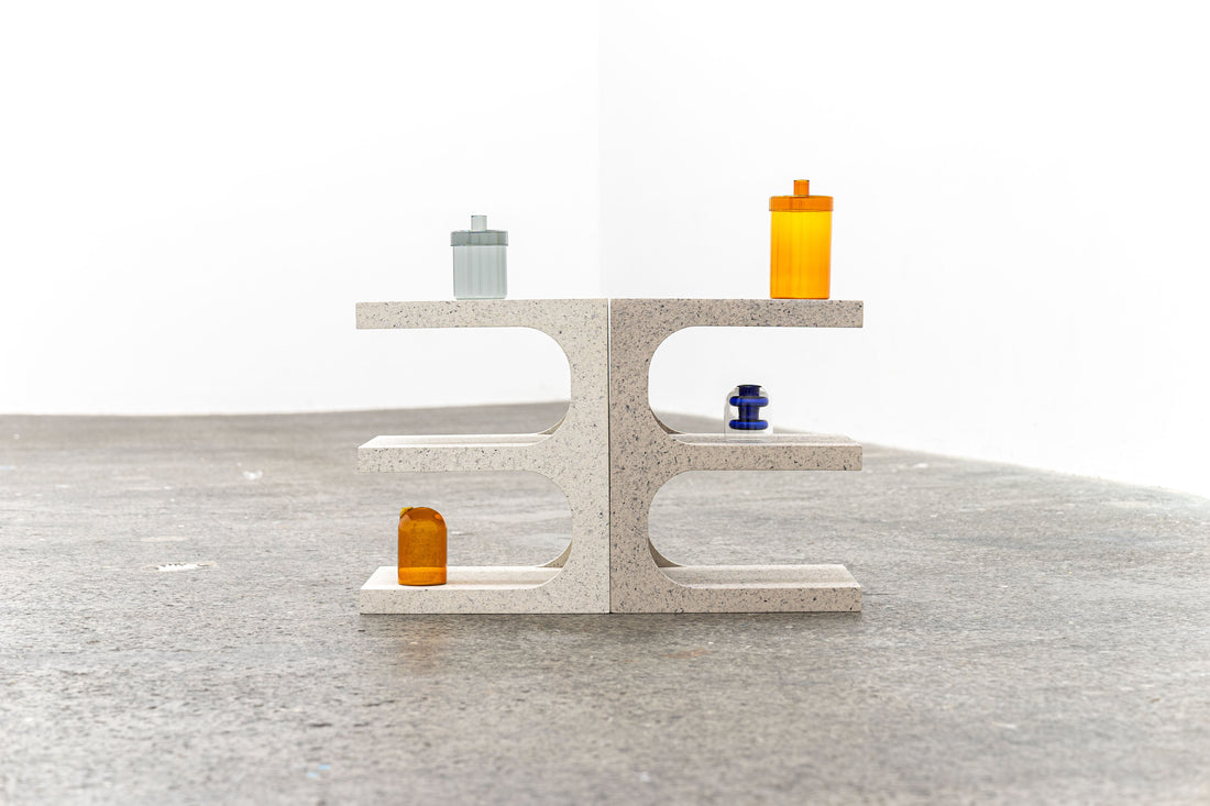 テラゾー柄 Minimal Pedestal サイドテーブル