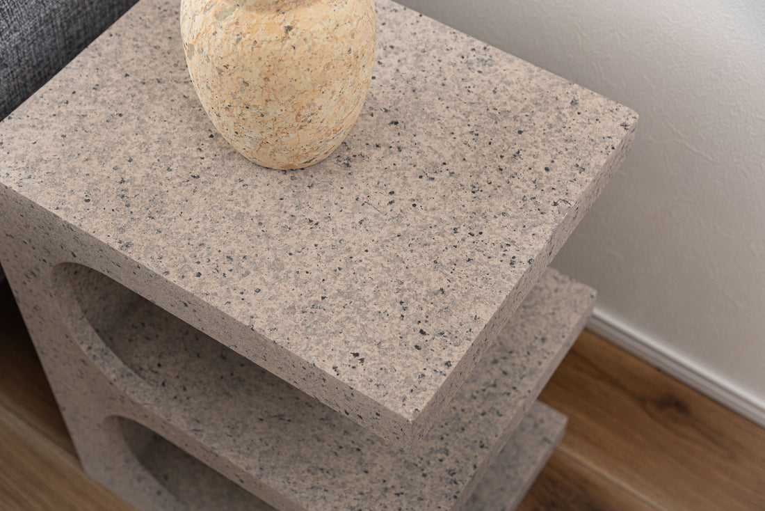 テラゾー柄 Minimal Pedestal サイドテーブル