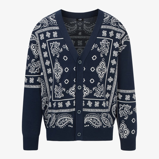 ルーズシルエット｜MS ペイズリー カーディガン（Men'sサイズ）