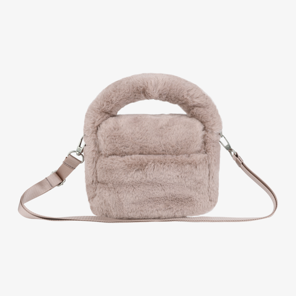 ふんわり質感が可愛い。冬のアクセントになるフェイクファーミニバッグ｜バブリートートバッグMINI_FUR