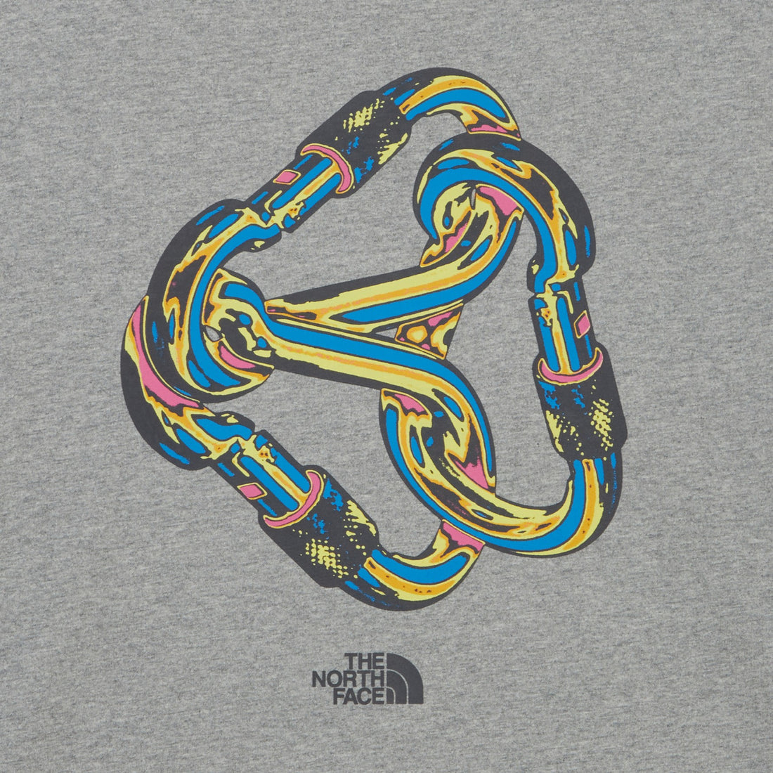 クライミングコレクション　カラビナグラフィッククルーネック長袖Tシャツ