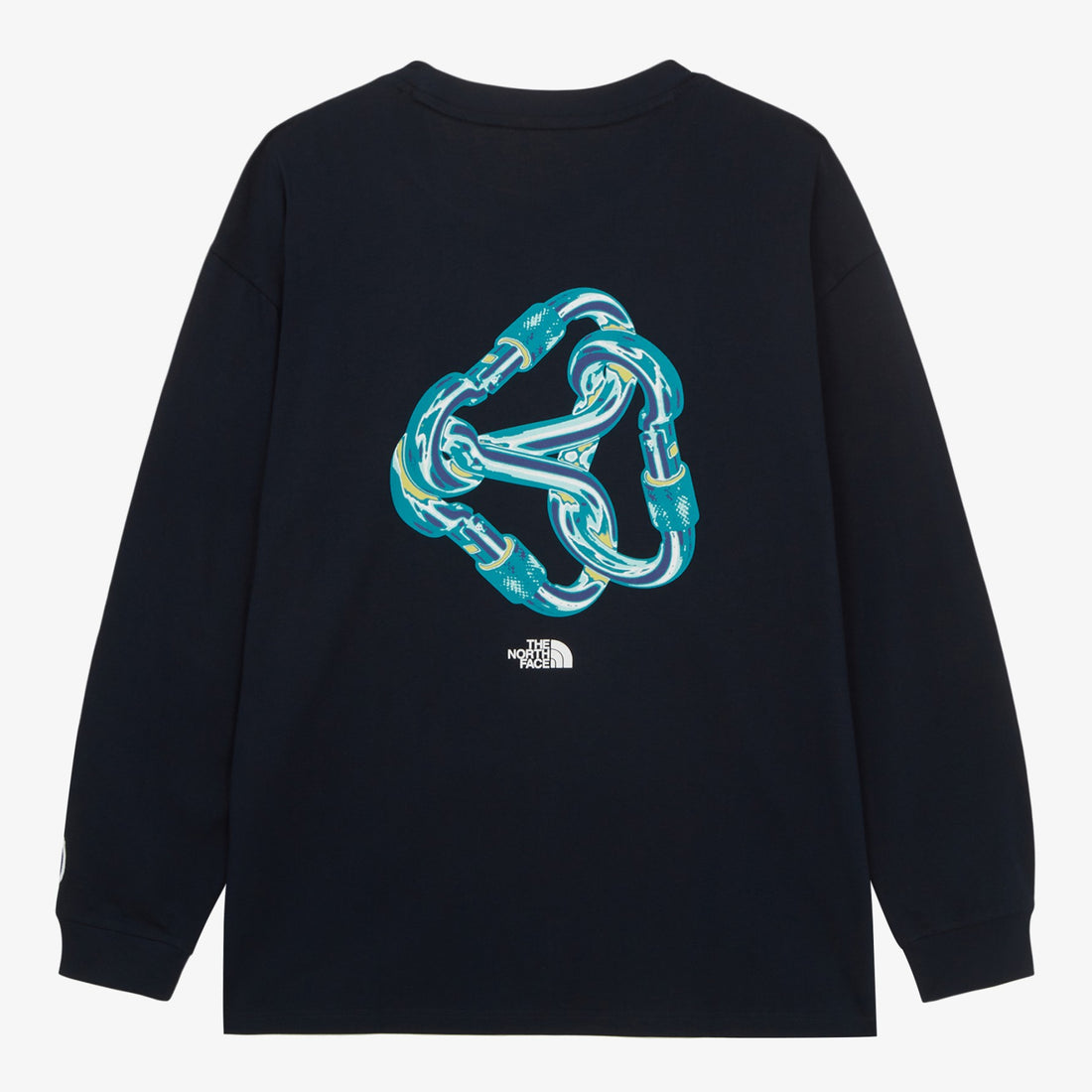 クライミングコレクション　カラビナグラフィッククルーネック長袖Tシャツ
