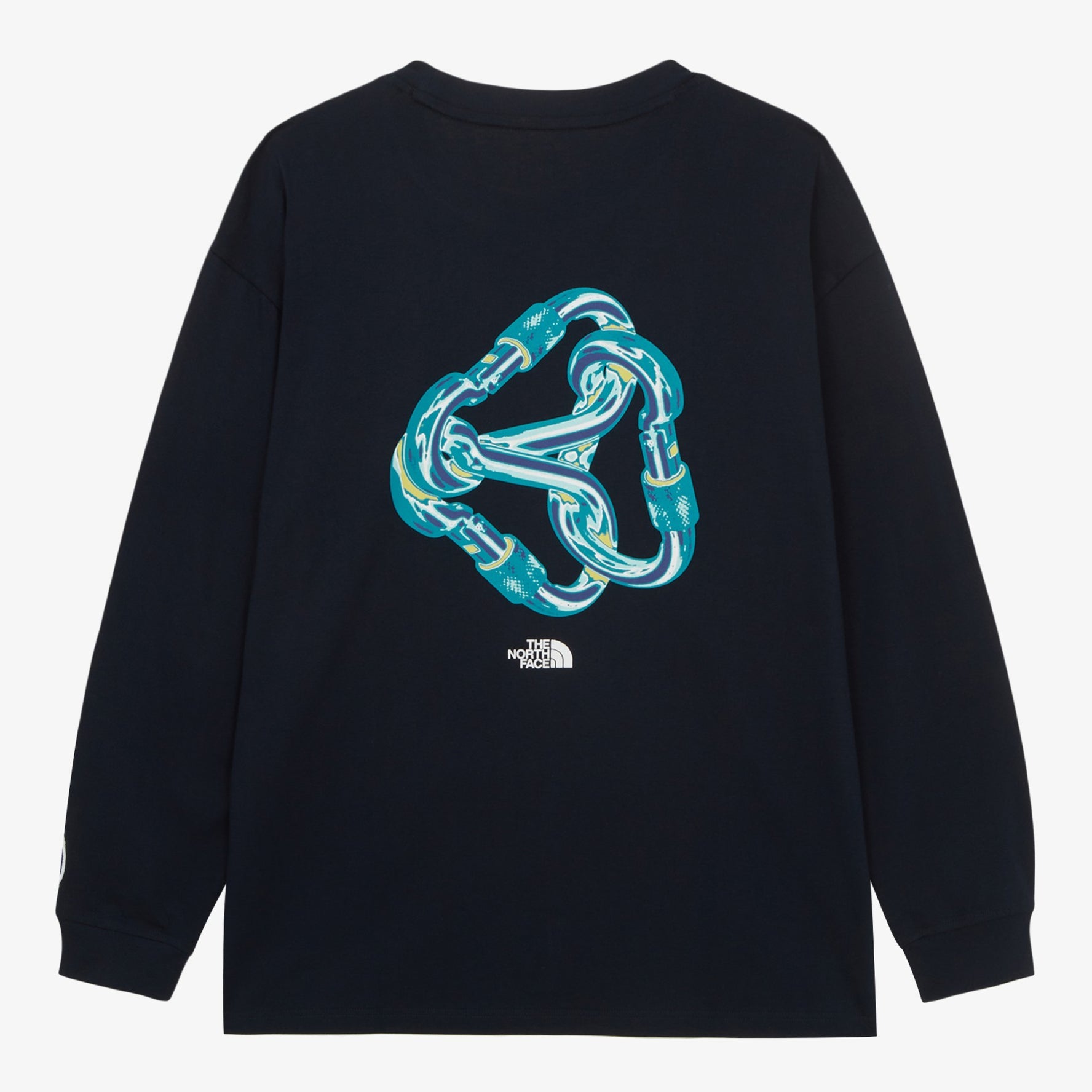 クライミングコレクション　カラビナグラフィッククルーネック長袖Tシャツ