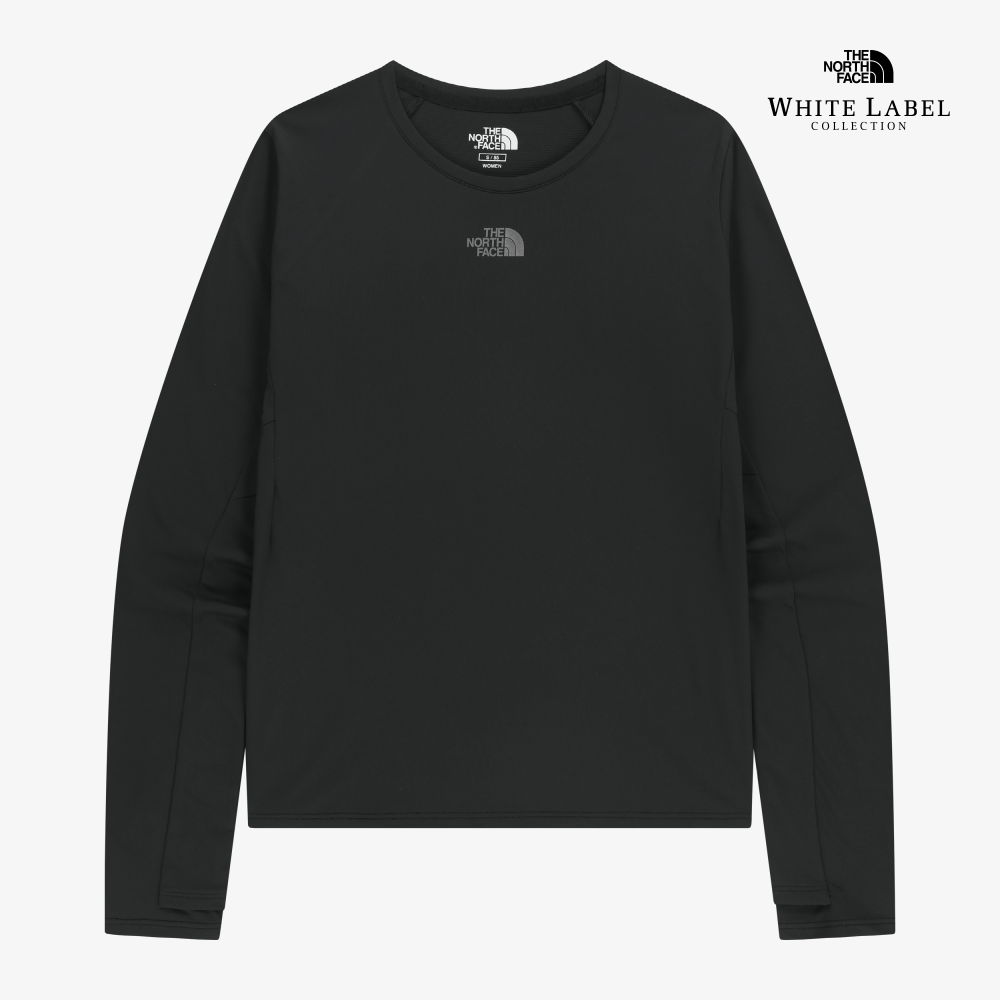 ステップアップ ロングスリーブ ラウンド T シャツ(レディース）