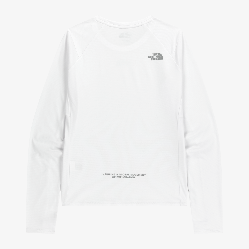 ステップアップ ロングスリーブ ラウンド T シャツ(レディース）